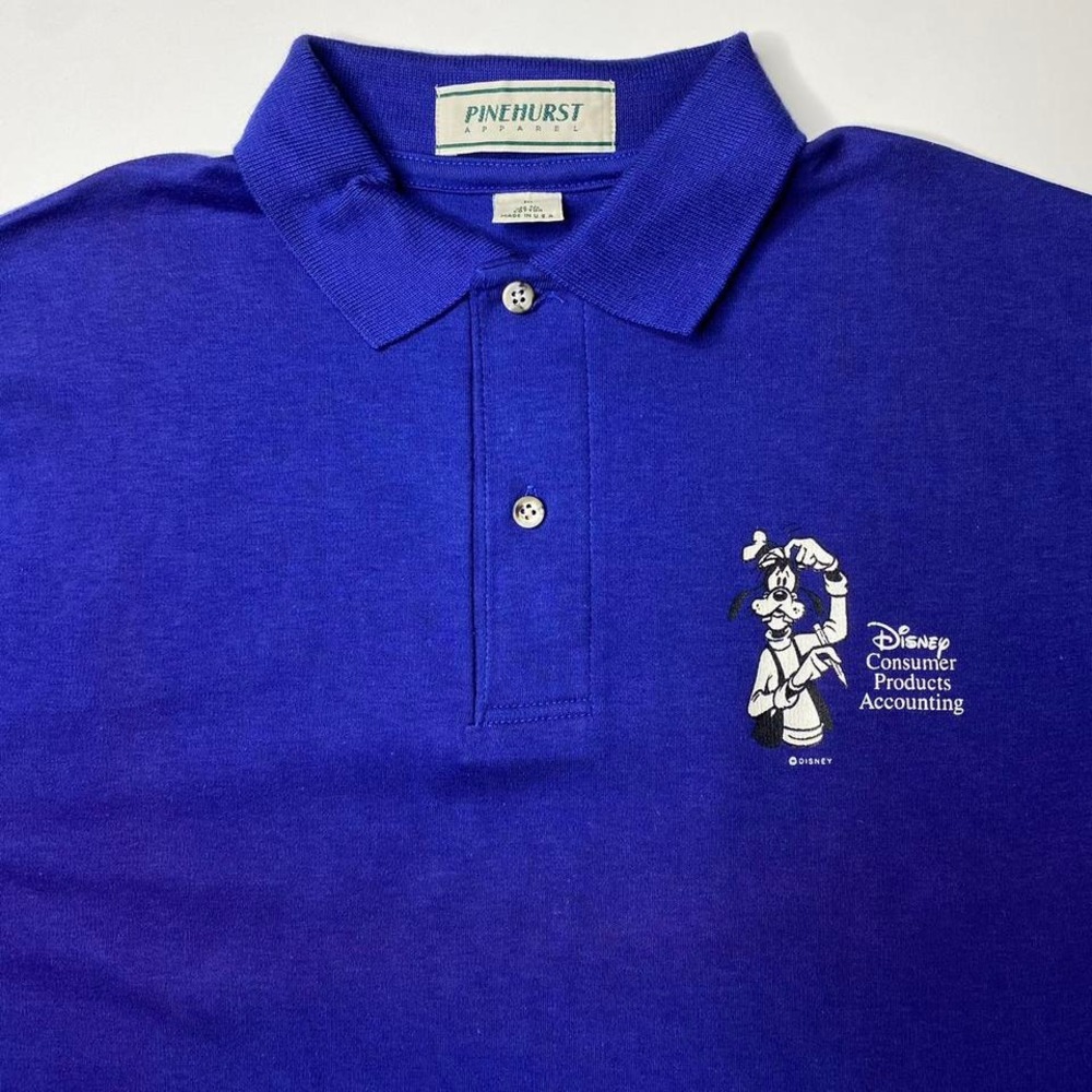 Vintage 80s 90s‎ Disney Goofy staff polo shirt